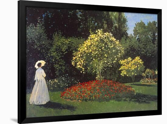 Jeanne-Marguerite Lecadre in the Garden-Claude Monet-Framed Premium Giclee Print