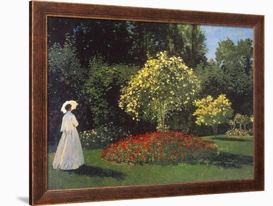 Jeanne-Marguerite Lecadre in the Garden-Claude Monet-Framed Premium Giclee Print