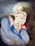 Madonna and Child, 1996-Jeanne Maze-Mounted Giclee Print