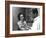 Jeanne Moreau / Marcello Mastroianni (b/w photo)-null-Framed Photo