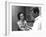 Jeanne Moreau / Marcello Mastroianni (b/w photo)-null-Framed Photo