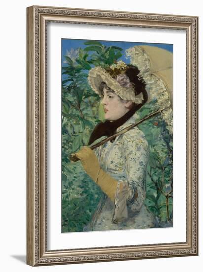 Jeanne (Spring), 1881-Edouard Manet-Framed Art Print