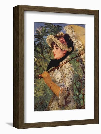 Jeanne-Edouard Manet-Framed Art Print