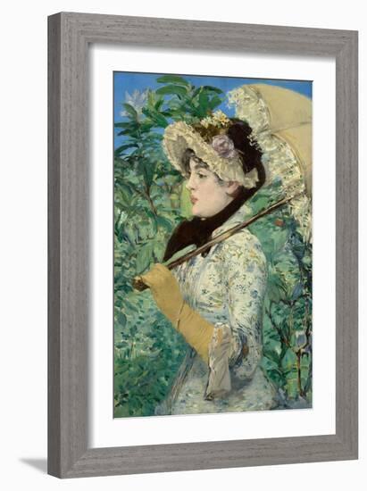 Jeanne-Edouard Manet-Framed Art Print