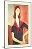 Jeanne-Amedeo Modigliani-Mounted Art Print