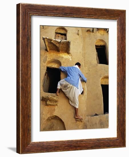 Jebel Abiadh, This Restored Fortified Granary Is Amongst Tunisia's Finest Examples of This Type of -Amar Grover-Framed Photographic Print