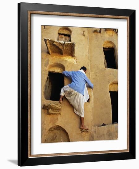 Jebel Abiadh, This Restored Fortified Granary Is Amongst Tunisia's Finest Examples of This Type of -Amar Grover-Framed Photographic Print