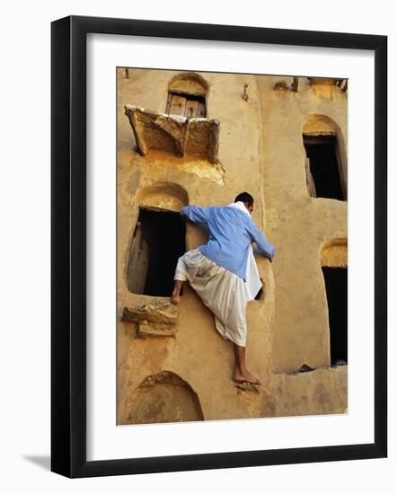 Jebel Abiadh, This Restored Fortified Granary Is Amongst Tunisia's Finest Examples of This Type of -Amar Grover-Framed Photographic Print