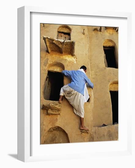 Jebel Abiadh, This Restored Fortified Granary Is Amongst Tunisia's Finest Examples of This Type of -Amar Grover-Framed Photographic Print