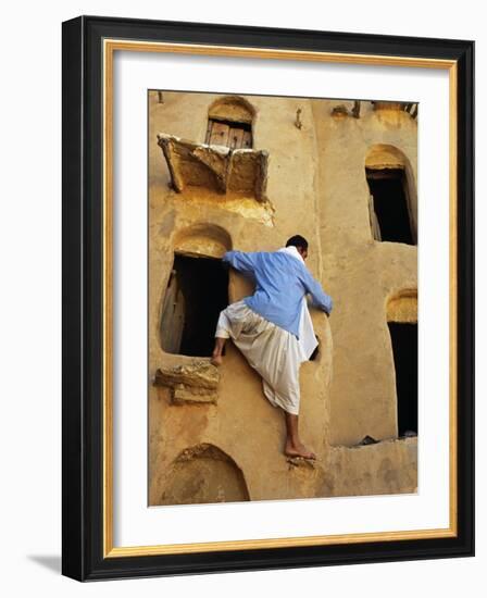 Jebel Abiadh, This Restored Fortified Granary Is Amongst Tunisia's Finest Examples of This Type of -Amar Grover-Framed Photographic Print