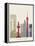 Jeddah Skyline Poster-paulrommer-Framed Stretched Canvas