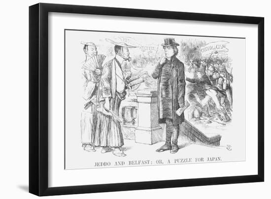 Jeddo and Belfast; Or, a Puzzle for Japan, 1872-Joseph Swain-Framed Giclee Print