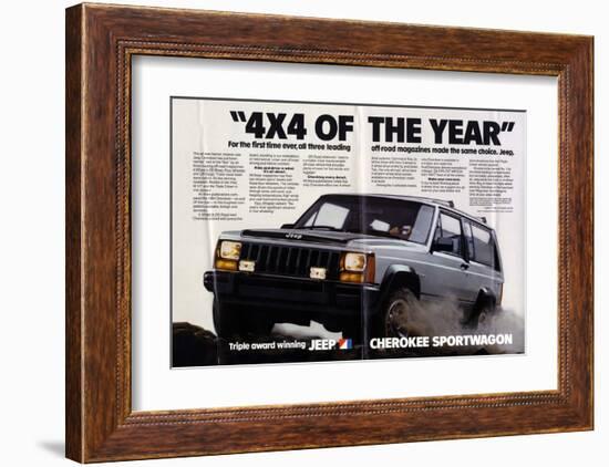 Jeep Cherokee Sportwagon-null-Framed Art Print