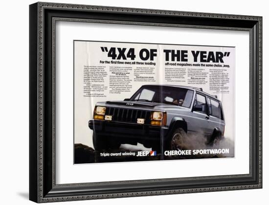 Jeep Cherokee Sportwagon-null-Framed Art Print