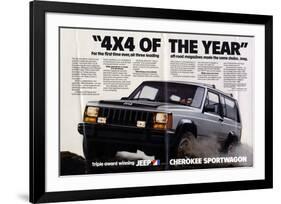 Jeep Cherokee Sportwagon-null-Framed Art Print