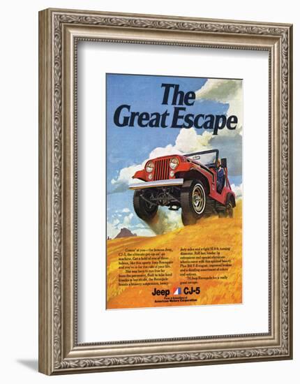 Jeep Cj-5 Renegade-Greatescape-null-Framed Premium Giclee Print