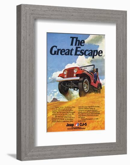 Jeep Cj-5 Renegade-Greatescape-null-Framed Premium Giclee Print