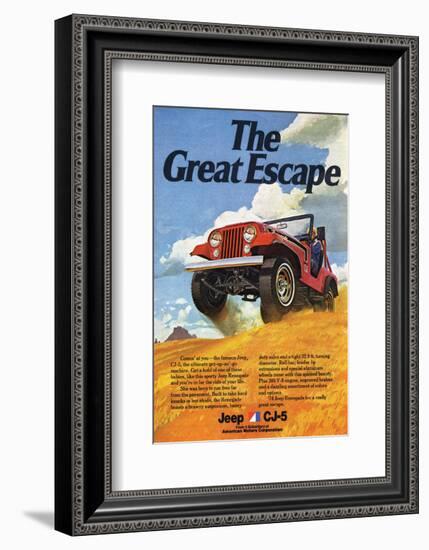 Jeep Cj-5 Renegade-Greatescape-null-Framed Premium Giclee Print