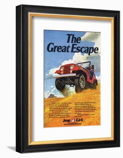 Jeep Cj-5 Renegade-Greatescape-null-Framed Premium Giclee Print