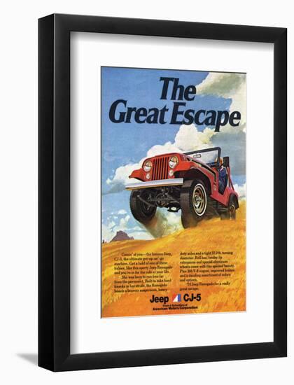 Jeep Cj-5 Renegade-Greatescape-null-Framed Premium Giclee Print