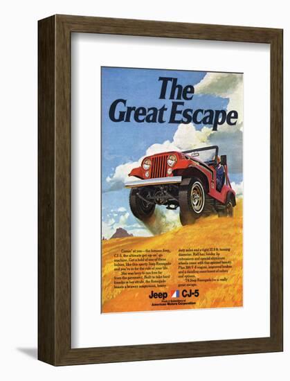 Jeep Cj-5 Renegade-Greatescape-null-Framed Premium Giclee Print