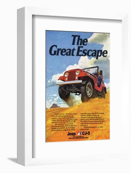 Jeep Cj-5 Renegade-Greatescape-null-Framed Premium Giclee Print