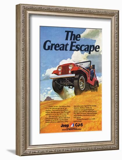 Jeep Cj-5 Renegade-Greatescape-null-Framed Art Print