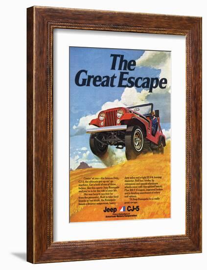 Jeep Cj-5 Renegade-Greatescape-null-Framed Art Print