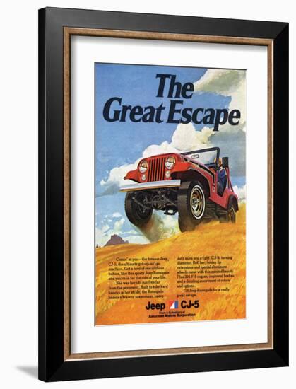 Jeep Cj-5 Renegade-Greatescape-null-Framed Art Print