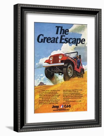 Jeep Cj-5 Renegade-Greatescape-null-Framed Art Print