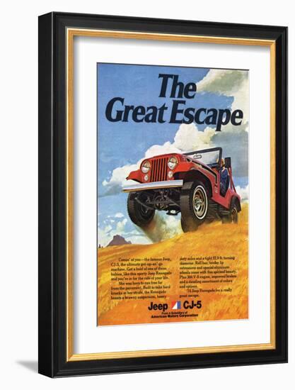 Jeep Cj-5 Renegade-Greatescape-null-Framed Art Print