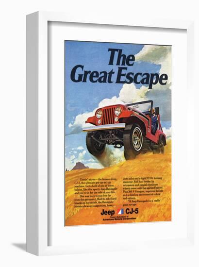 Jeep Cj-5 Renegade-Greatescape-null-Framed Art Print