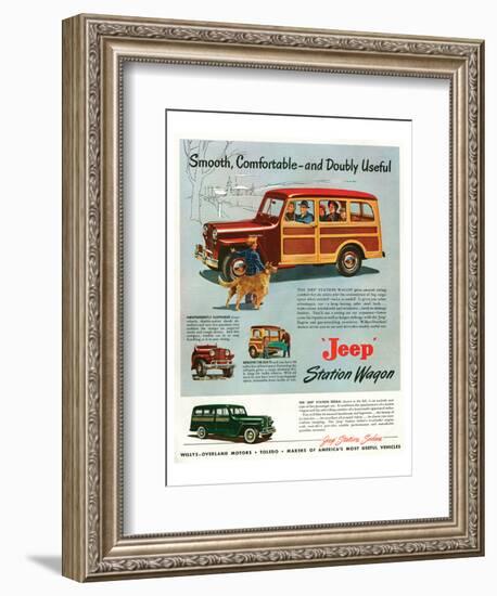 Jeep Station-Smooth Comfortable-null-Framed Premium Giclee Print