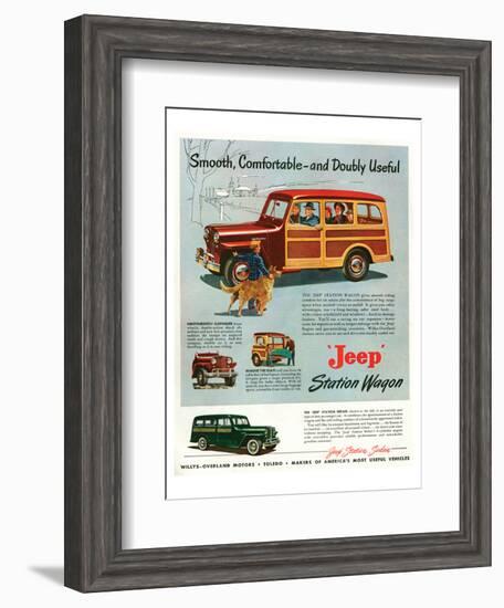 Jeep Station-Smooth Comfortable-null-Framed Premium Giclee Print