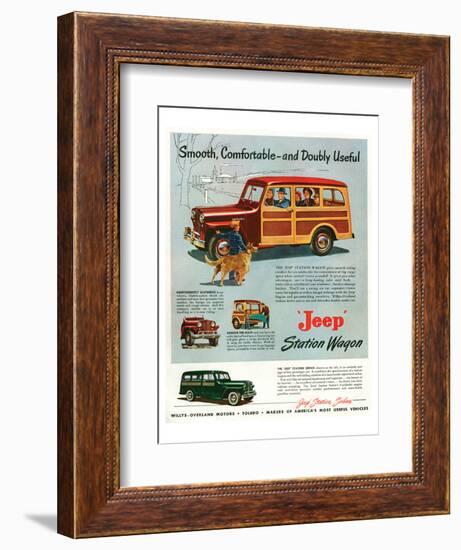 Jeep Station-Smooth Comfortable-null-Framed Premium Giclee Print