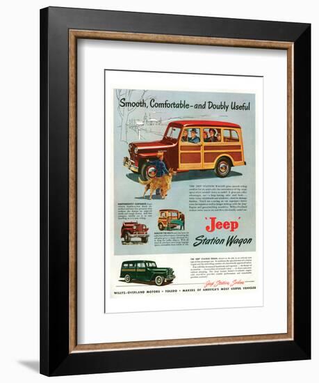 Jeep Station-Smooth Comfortable-null-Framed Premium Giclee Print