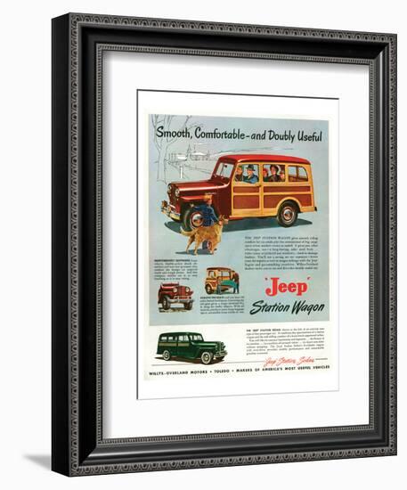 Jeep Station-Smooth Comfortable-null-Framed Premium Giclee Print