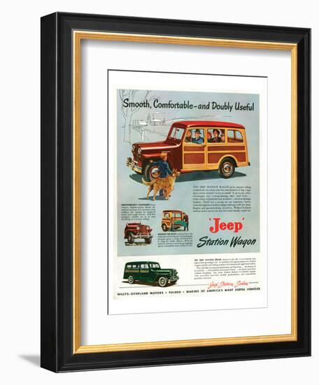 Jeep Station-Smooth Comfortable-null-Framed Premium Giclee Print