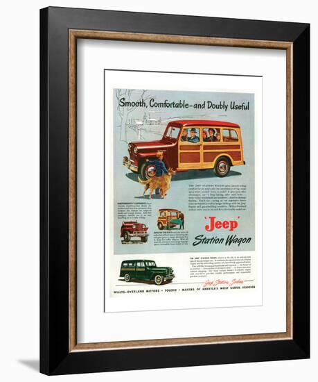 Jeep Station-Smooth Comfortable-null-Framed Art Print