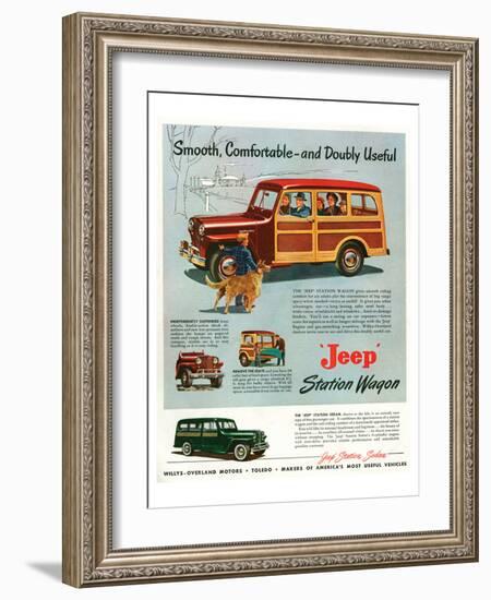 Jeep Station-Smooth Comfortable-null-Framed Art Print