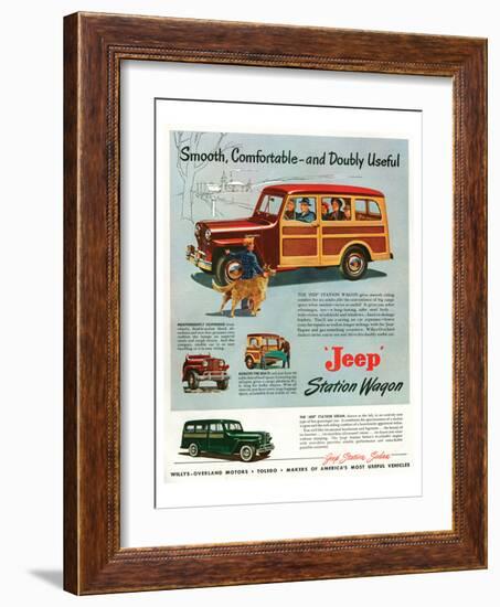 Jeep Station-Smooth Comfortable-null-Framed Art Print