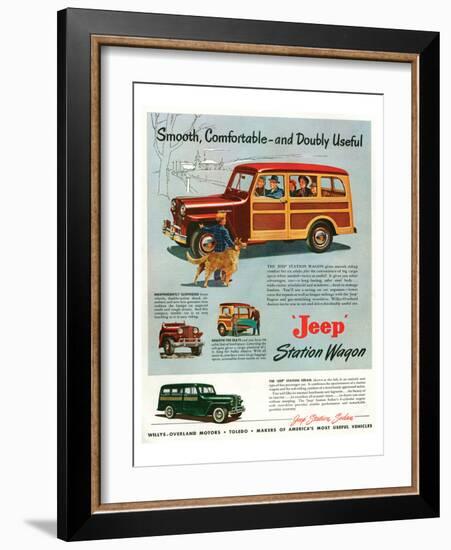 Jeep Station-Smooth Comfortable-null-Framed Art Print