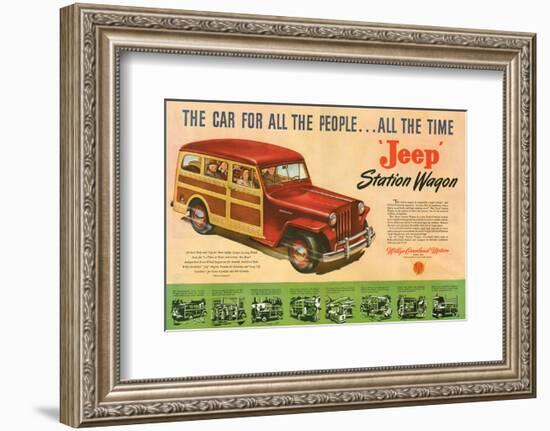 Jeep Station Wagon Car for All-null-Framed Premium Giclee Print