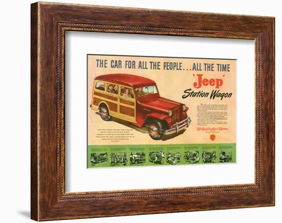Jeep Station Wagon Car for All-null-Framed Premium Giclee Print