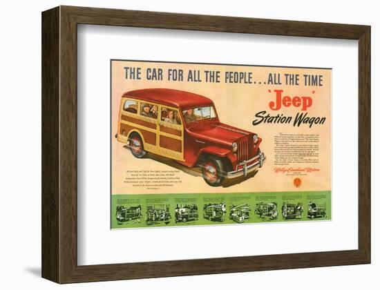 Jeep Station Wagon Car for All-null-Framed Premium Giclee Print
