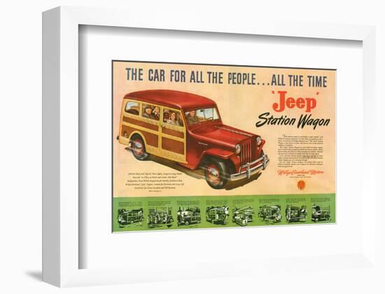 Jeep Station Wagon Car for All-null-Framed Premium Giclee Print