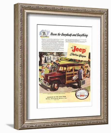 Jeep Station Wagon Room for …-null-Framed Art Print