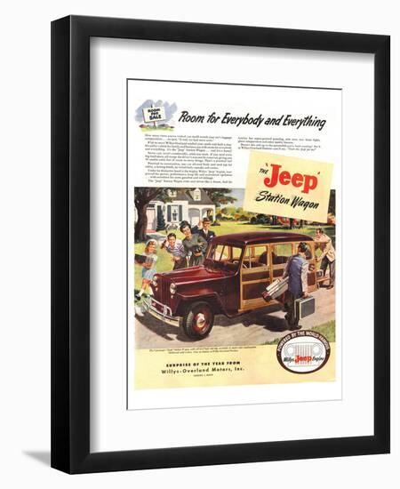 Jeep Station Wagon Room for …-null-Framed Art Print