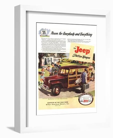 Jeep Station Wagon Room for …-null-Framed Art Print