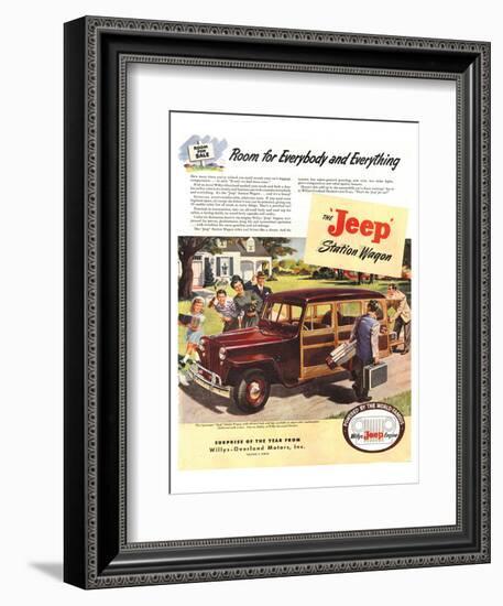 Jeep Station Wagon Room for …-null-Framed Art Print